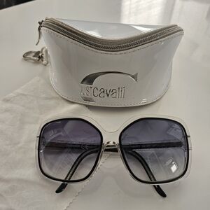 Just Cavalli Women’s Sunglasses JC257S Translucent Black Grey Gradient